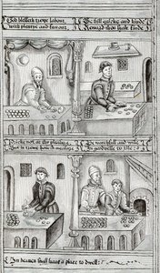 ヨークのパン屋、AD 1595-96 作： English School